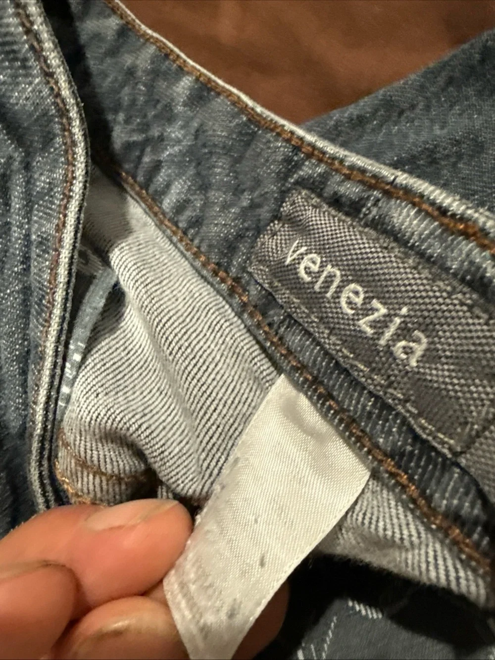 Venezia Gray-Blue Straight Leg Jeans